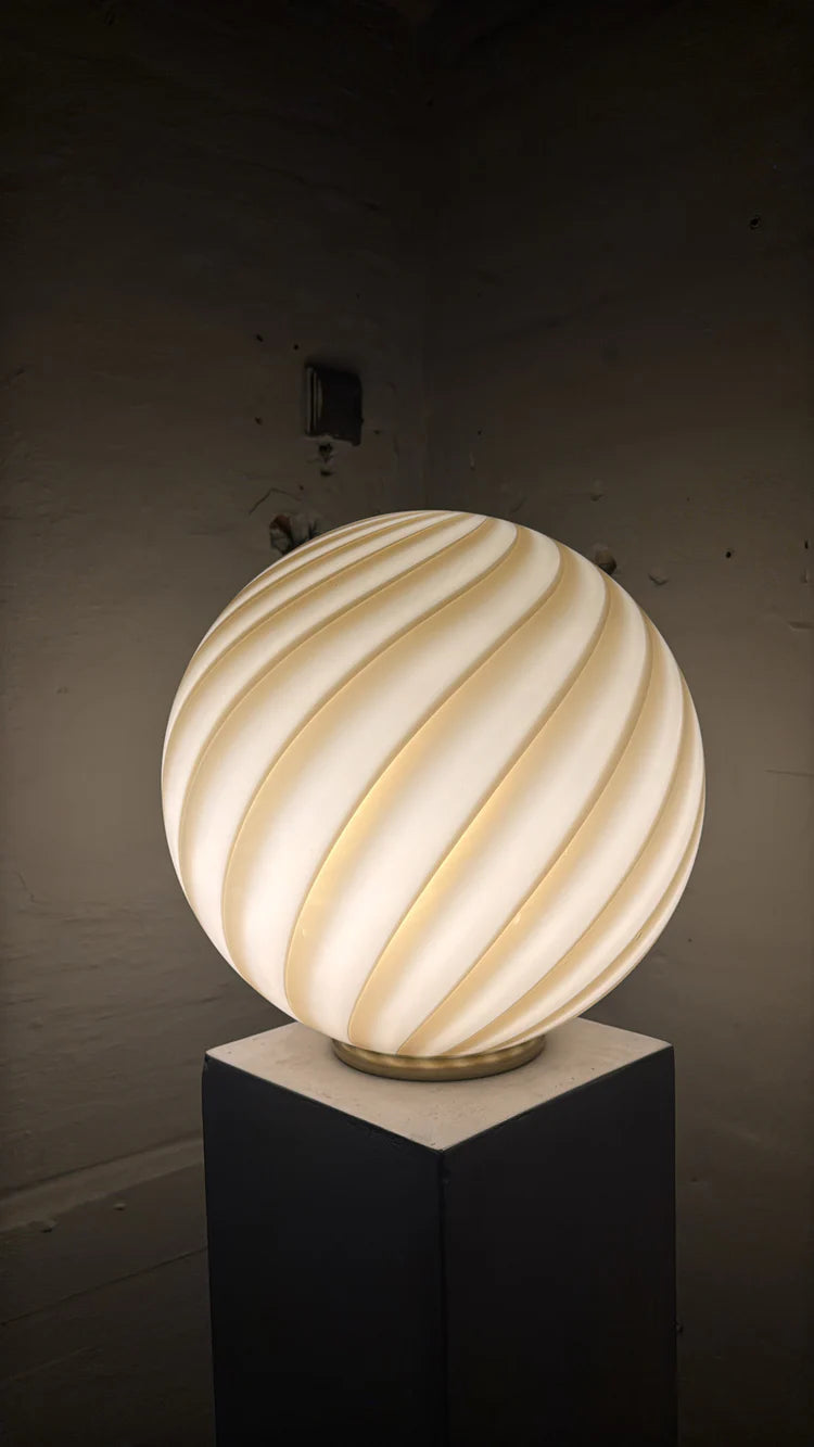 Murano Swirl tablelamp - grey / brown