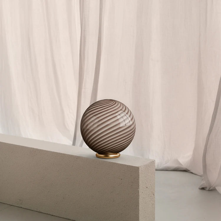 Murano Swirl tablelamp - grey / brown
