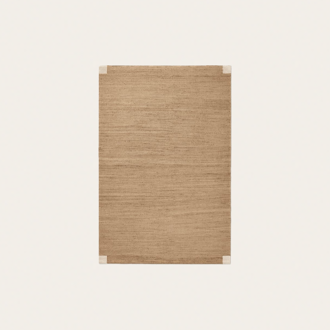 Jute Corner Rug Cream