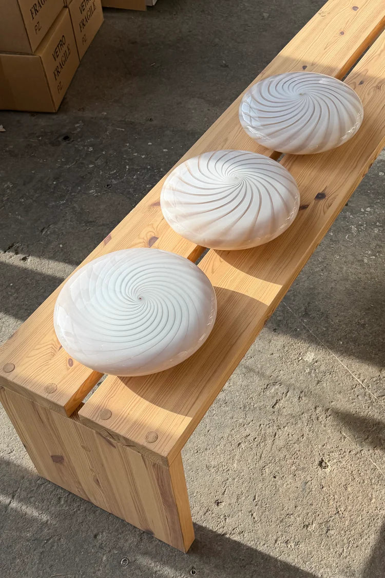 Murano Swirl ceiling or wall lamp - caramel / cream