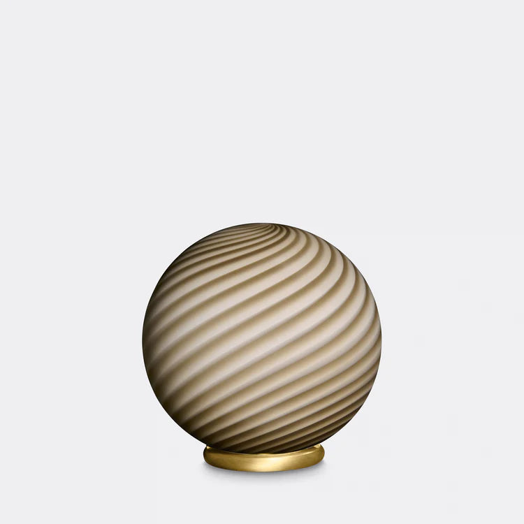 Murano Swirl tablelamp - grey / brown