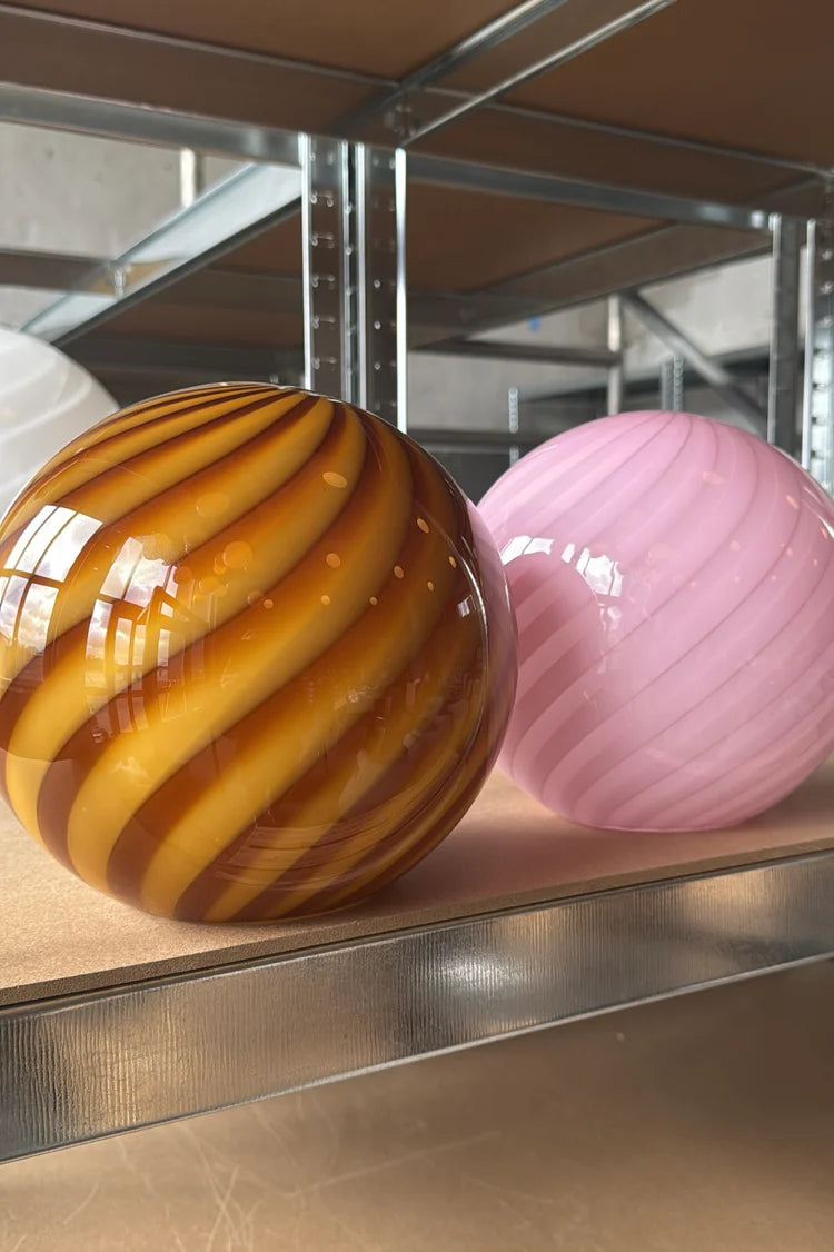 Murano Swirl pendant lamp - Orange Amber