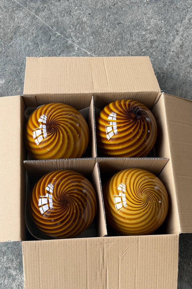 Murano Swirl pendant lamp - Orange Amber
