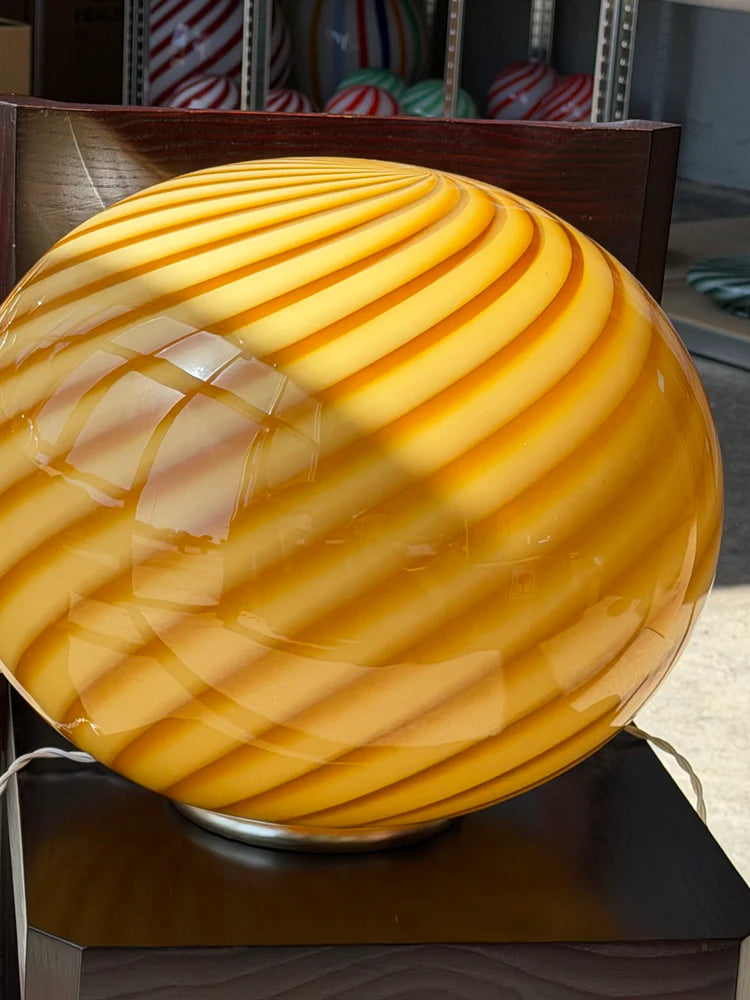 Murano Swirl tablelamp - amber / orange