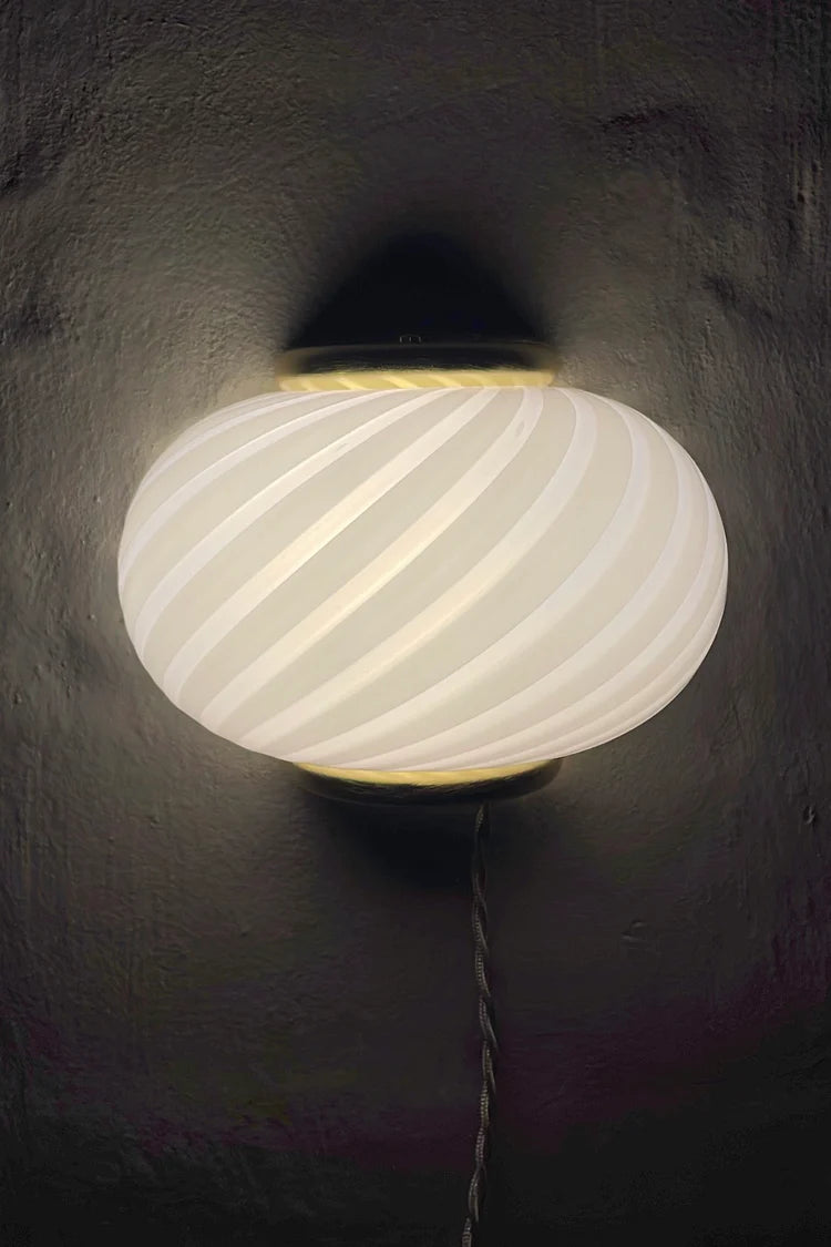 Murano Swirl wall lamp - White