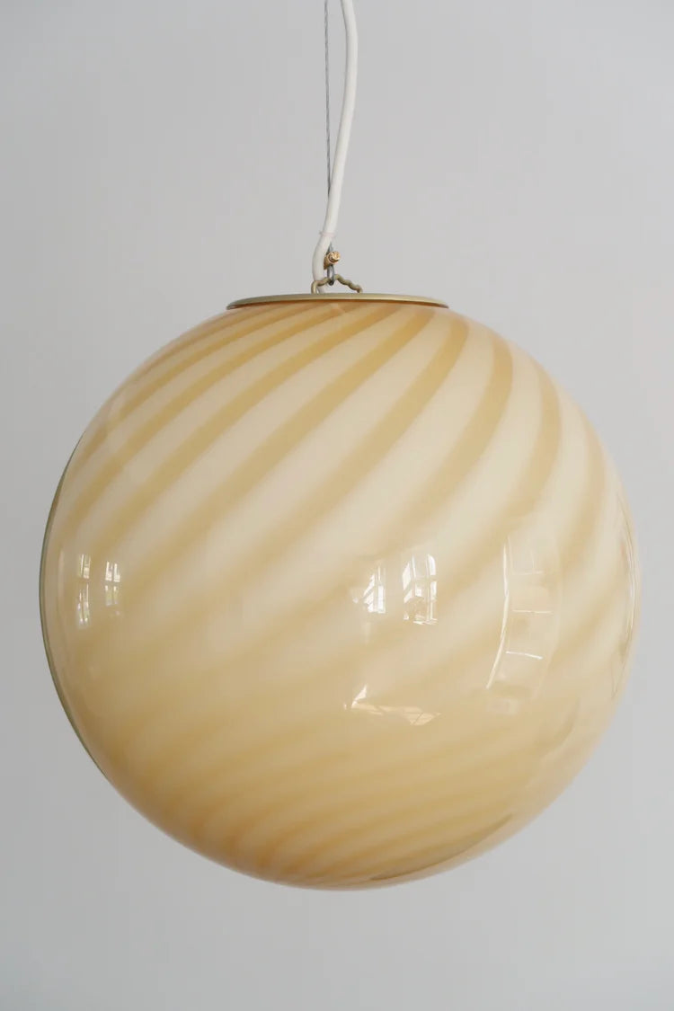 Murano Swirl pendant lamp - Yellow