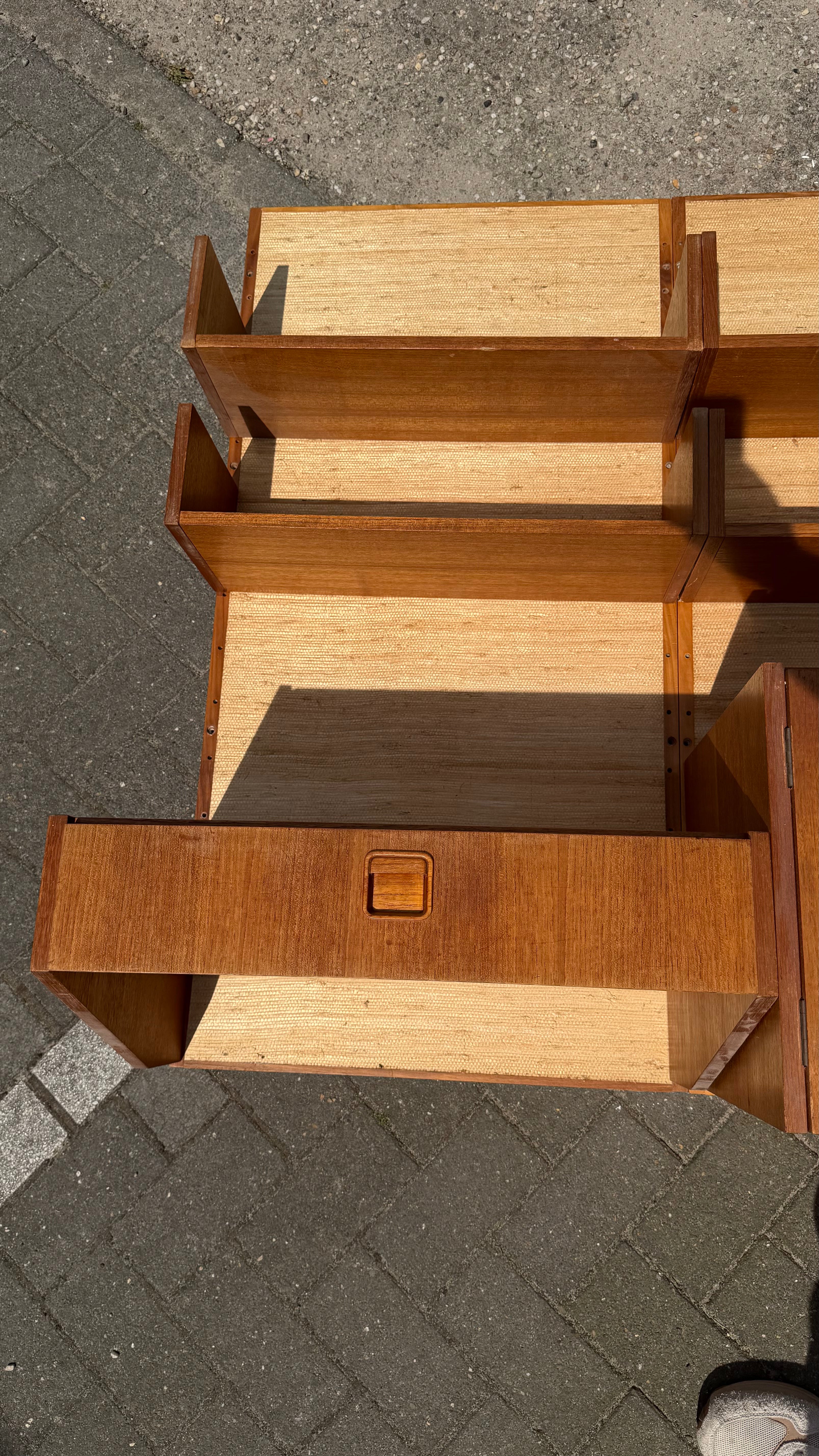 Modular Midcentury wall cabinet 60's, Denmark