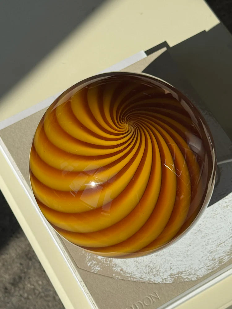 Murano Swirl tablelamp - amber / orange