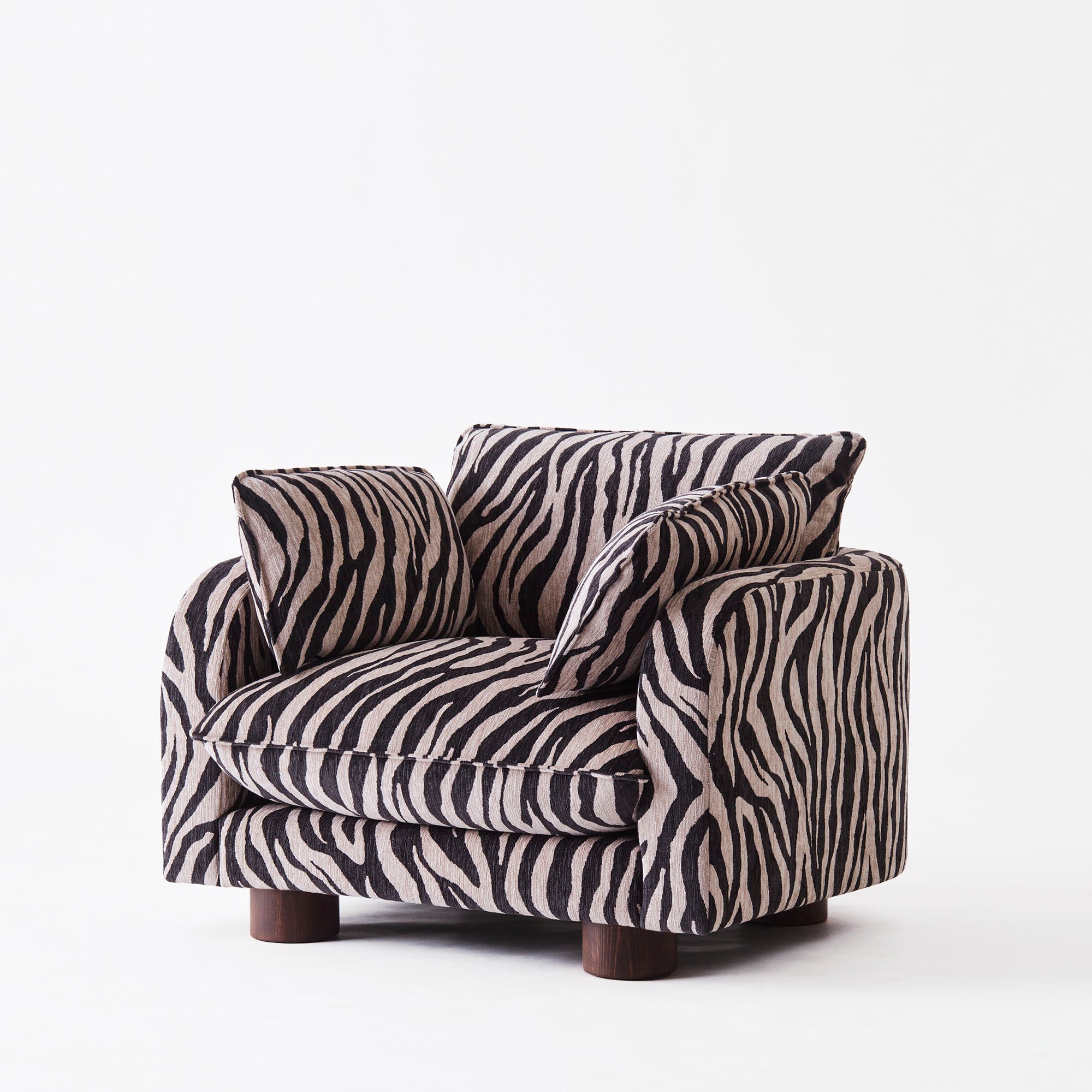 Miles love seat Zebra / Dusty Deco