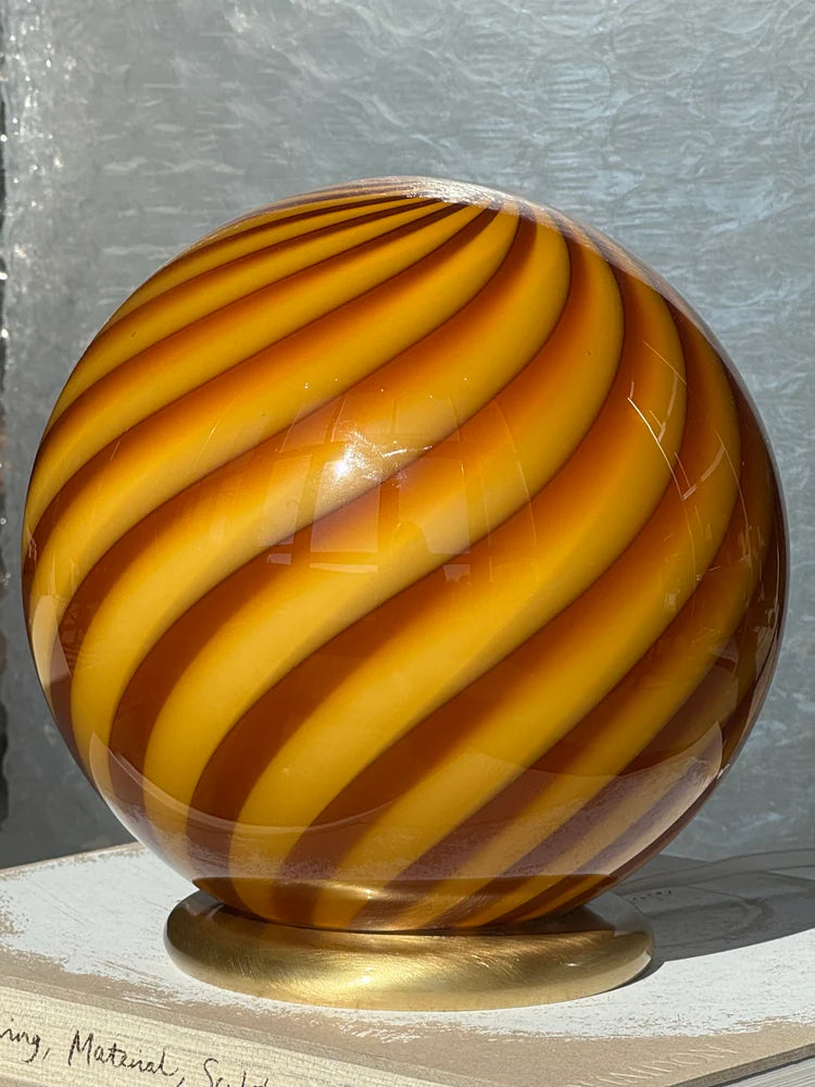 Murano Swirl tablelamp - amber / orange