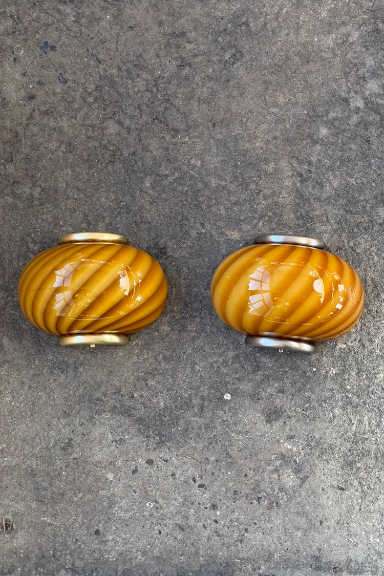 Murano Swirl wall lamp - Amber / Orange