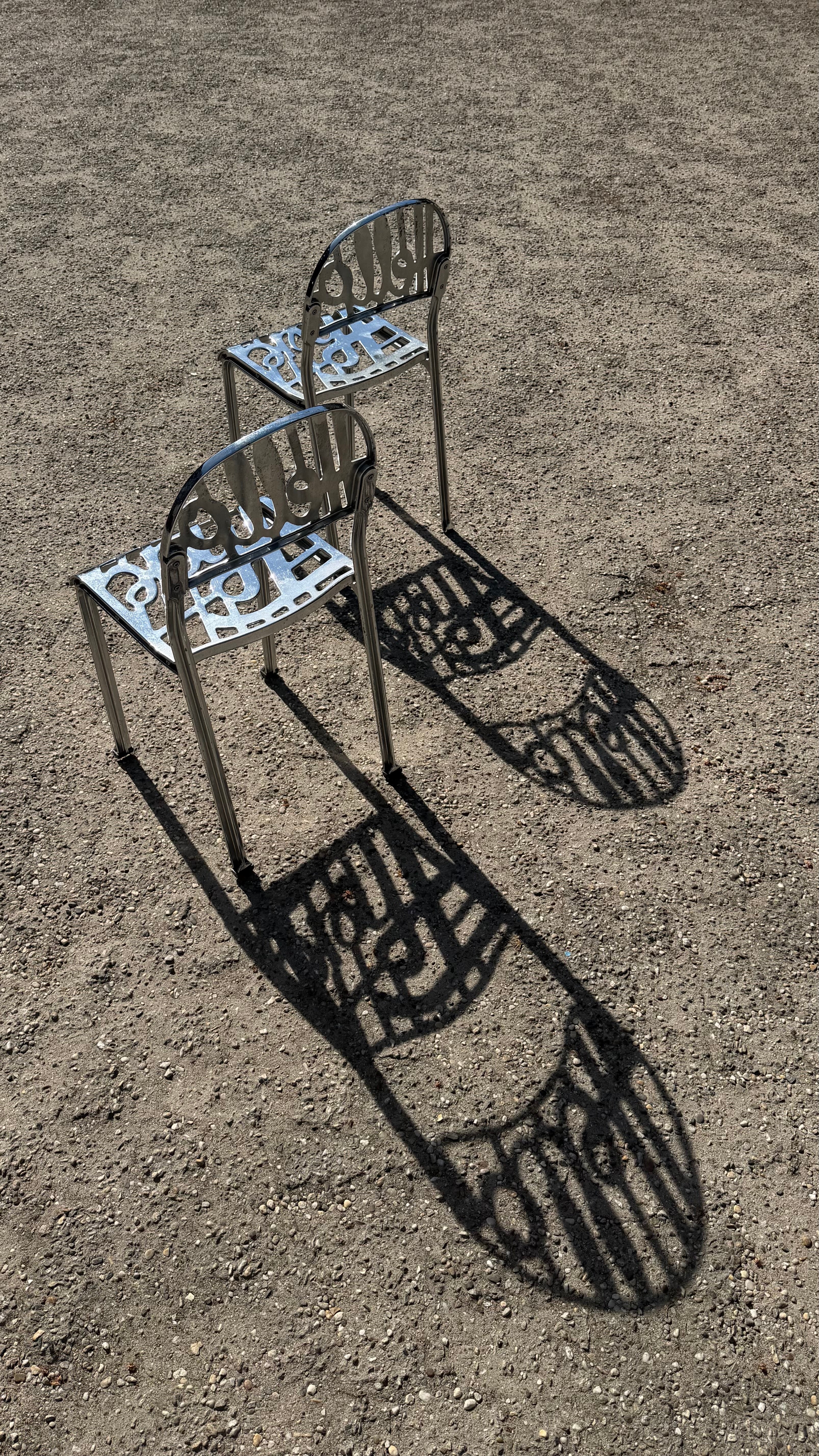 Hello Chair, chrome by Jeremy Harvey