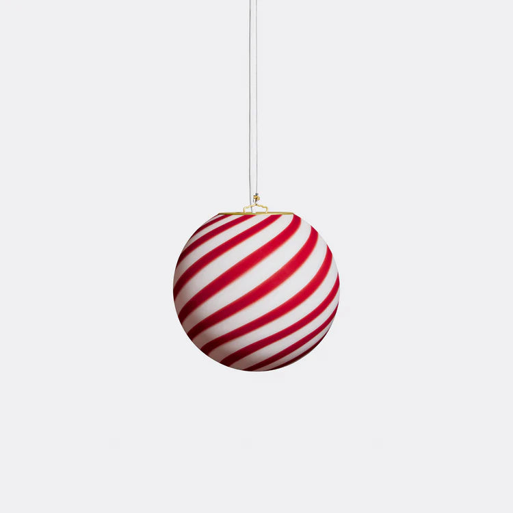 Murano Swirl pendant lamp - Burgundy / White