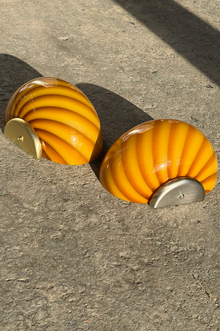 Murano Swirl wall lamp - Amber / Orange