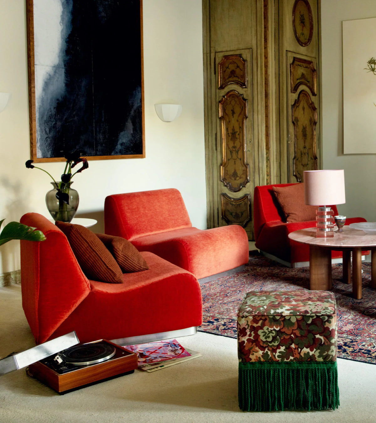 Rotondo sofa Vermillion
