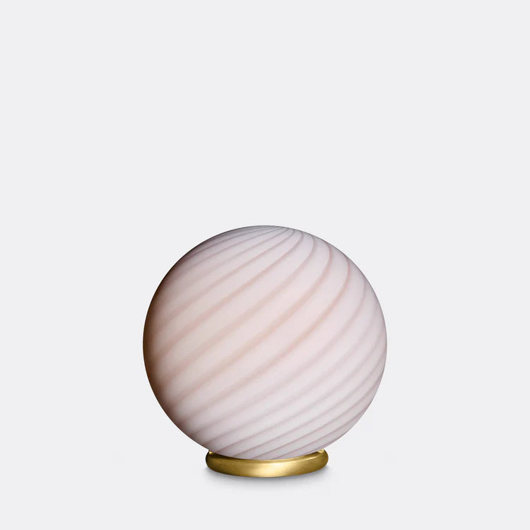 Murano Swirl tablelamp - cream / caramel