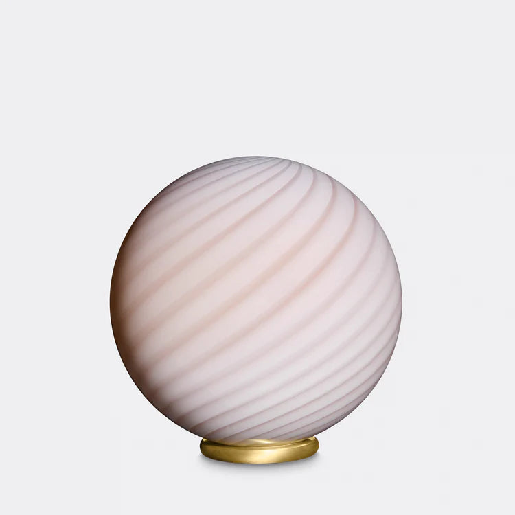 Murano Swirl tablelamp - cream / caramel