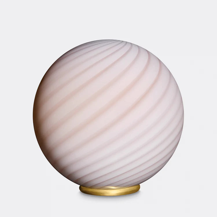 Murano Swirl tablelamp - cream / caramel
