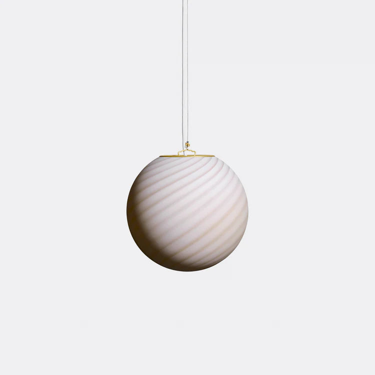 Murano Swirl pendant lamp - Caramel / Cream