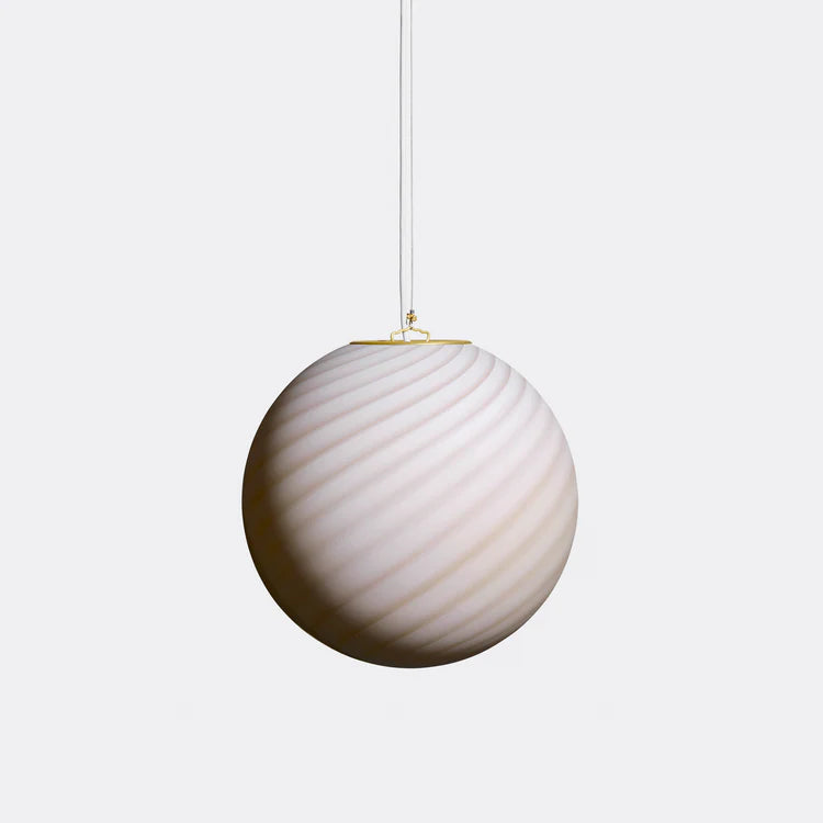 Murano Swirl pendant lamp - Caramel / Cream