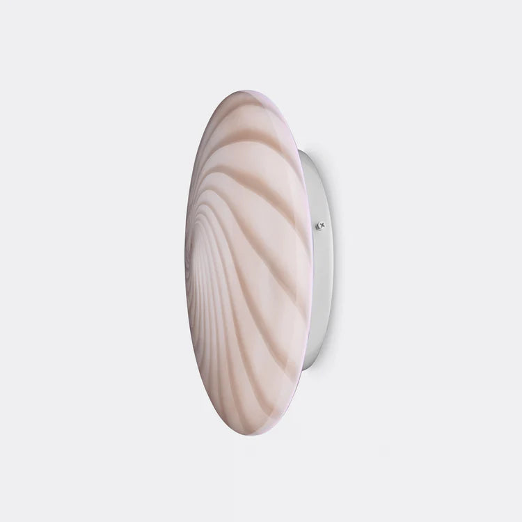 Murano Swirl ceiling or wall lamp - caramel / cream