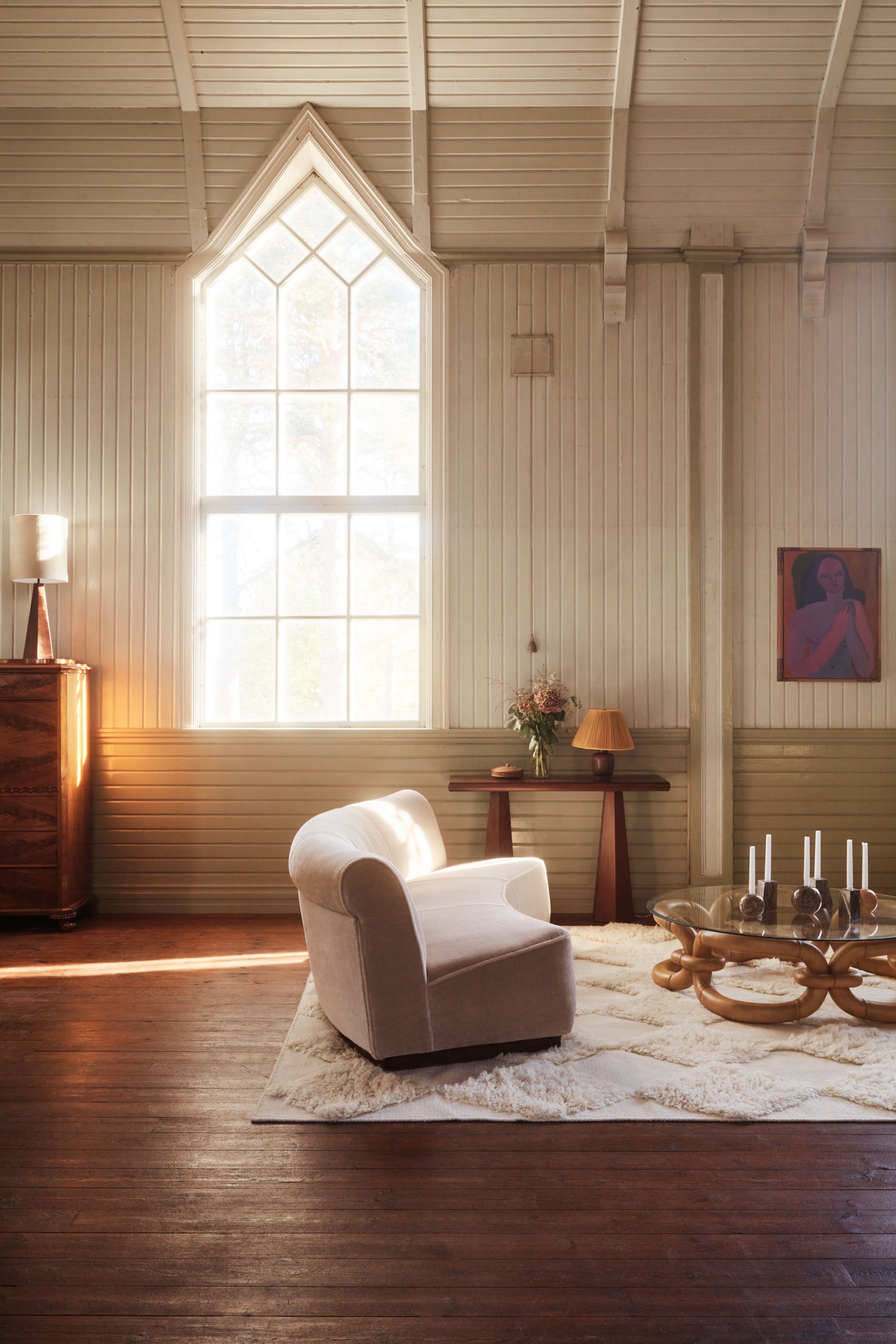 Chess Rya White Rug