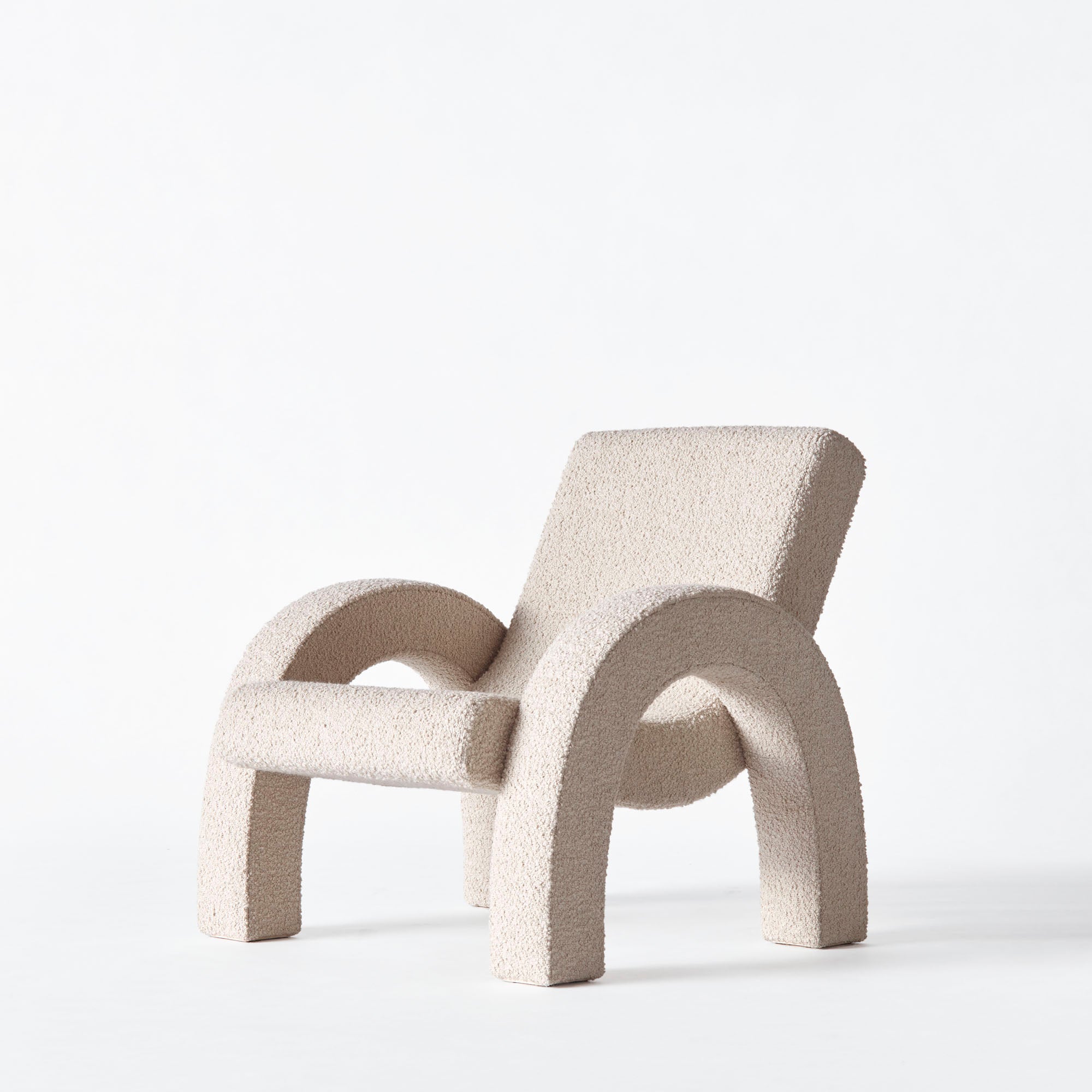 Arco Lounge Chair Boucle / Dusty Deco