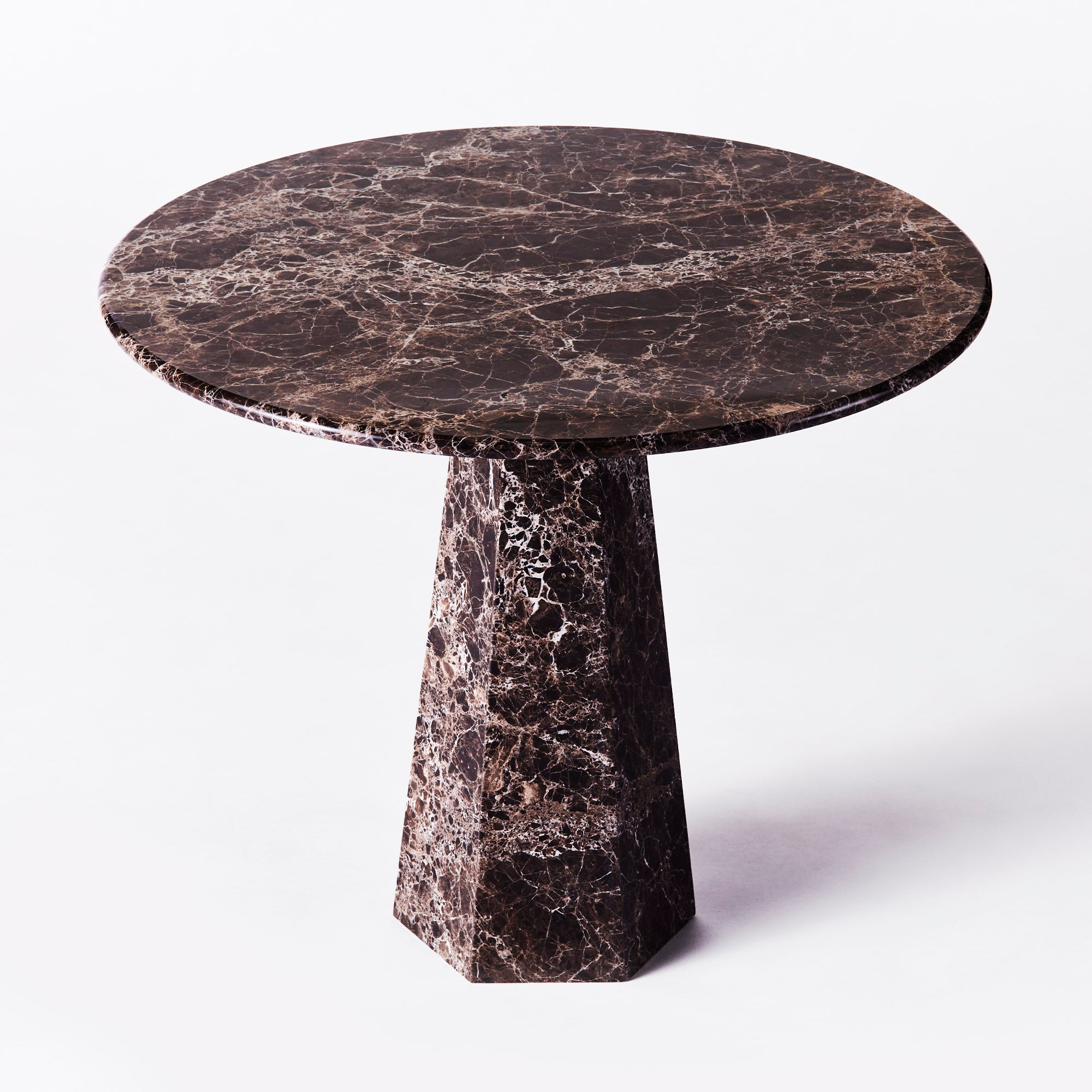 Hexagon Dining Table Dark Emperador