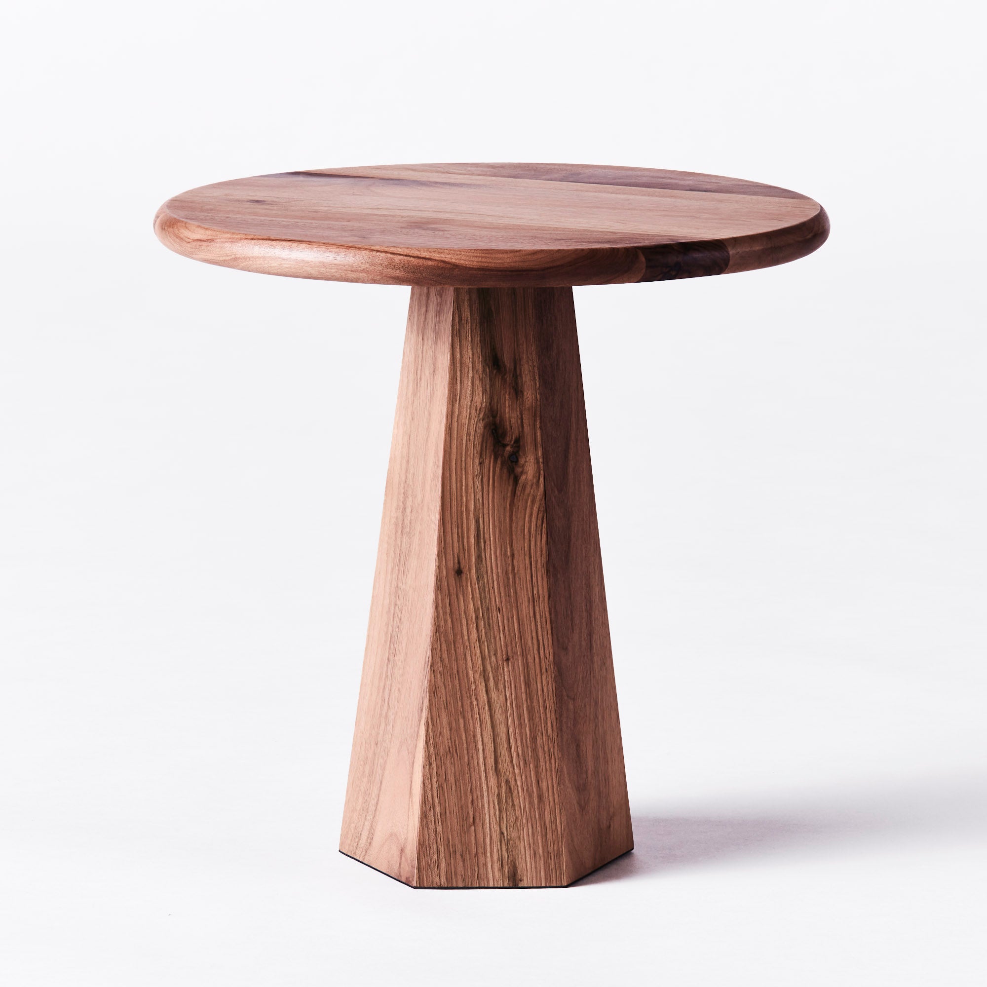 Hexagon Side Table Walnut