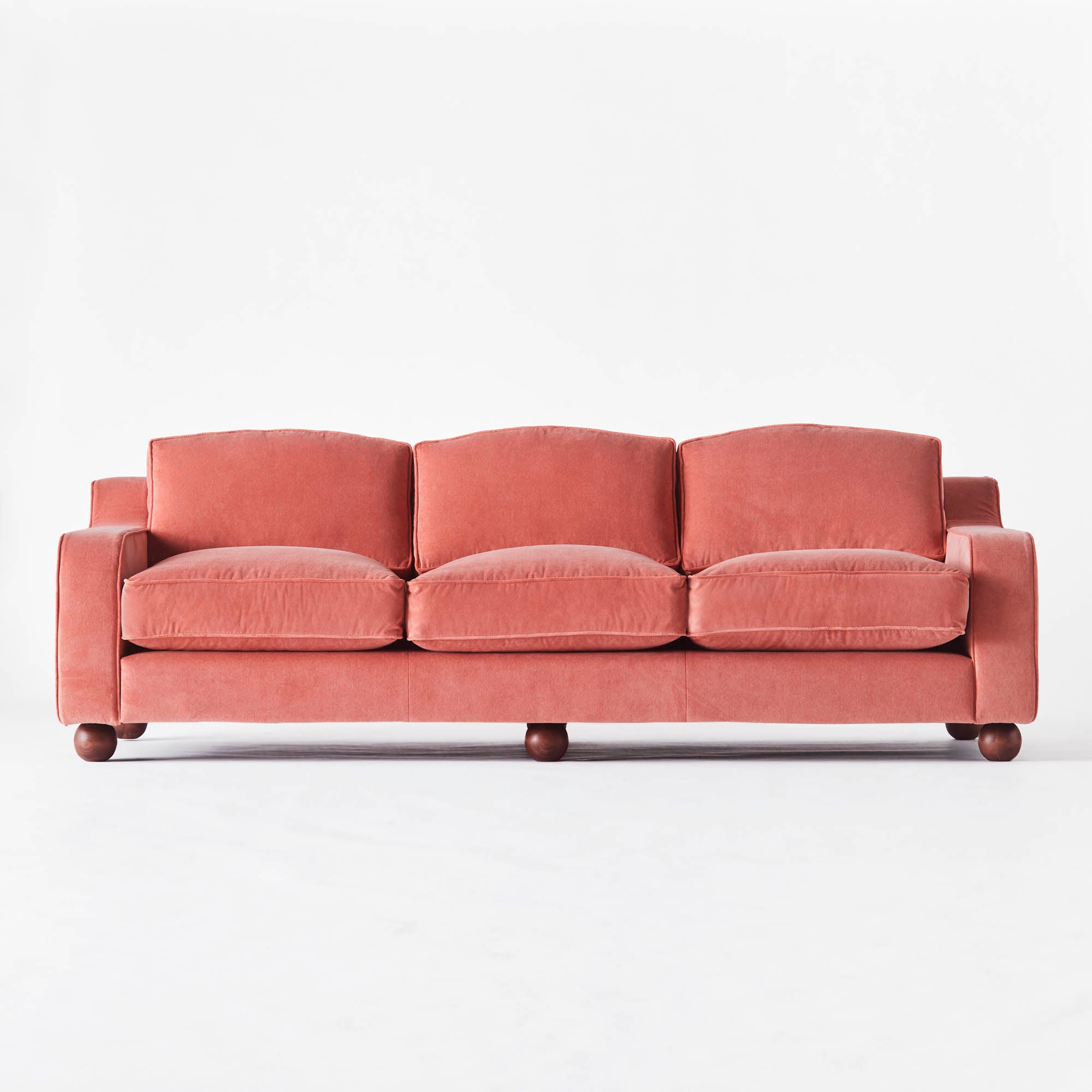 Lola Sofa Velvet Vintage Pink