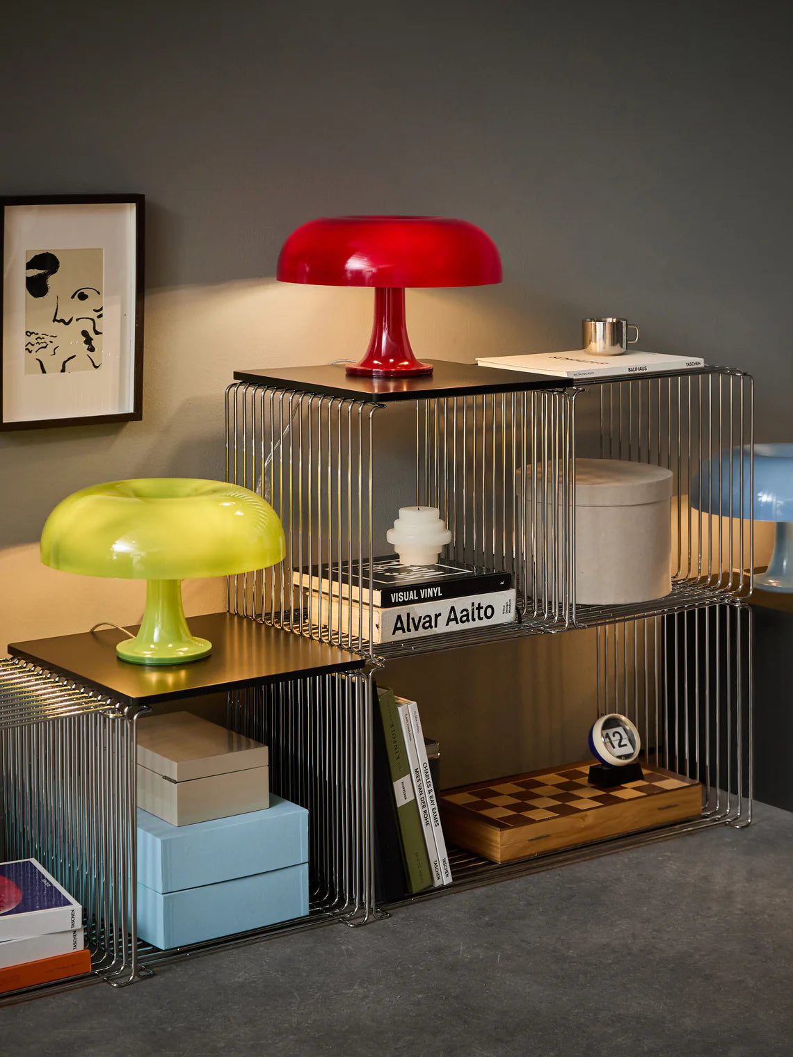 Panton Wire Cube - Chrome Extended