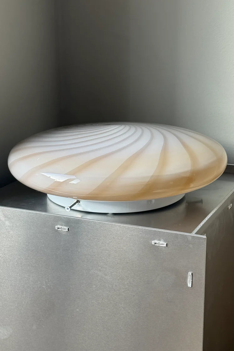 Murano Swirl ceiling or wall lamp - caramel / cream