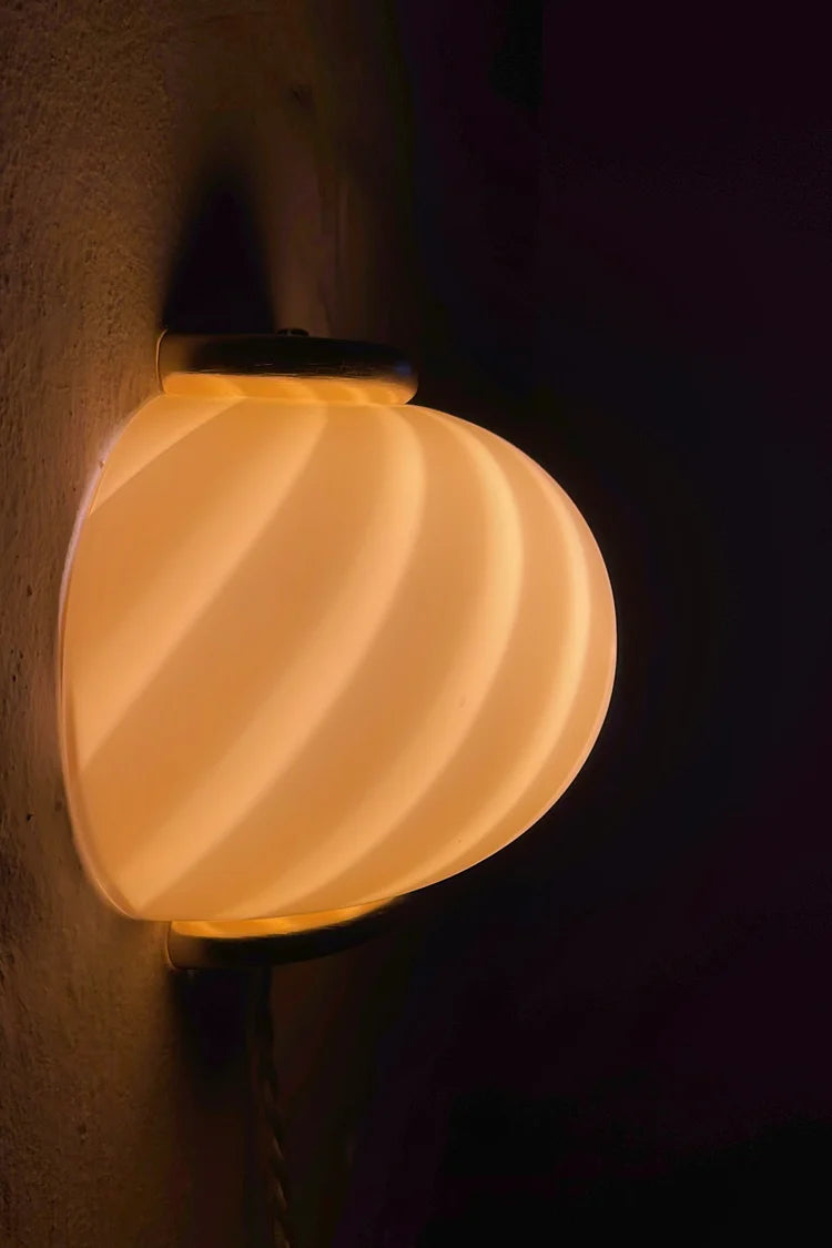 Murano Swirl wall lamp - Caramel