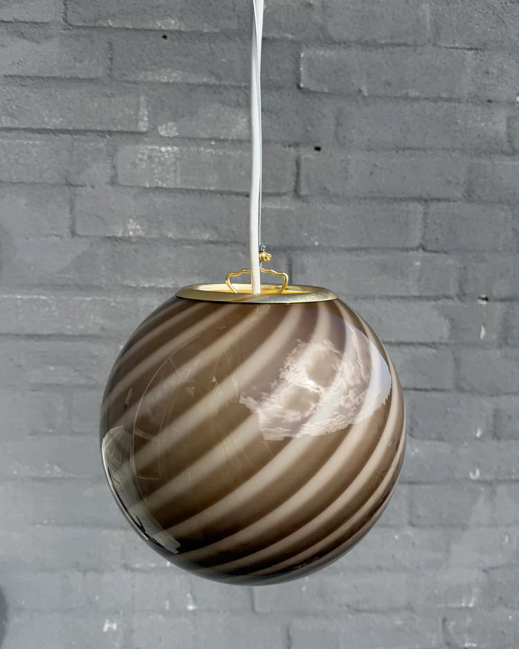 Murano Swirl pendant lamp - Grey / Brown