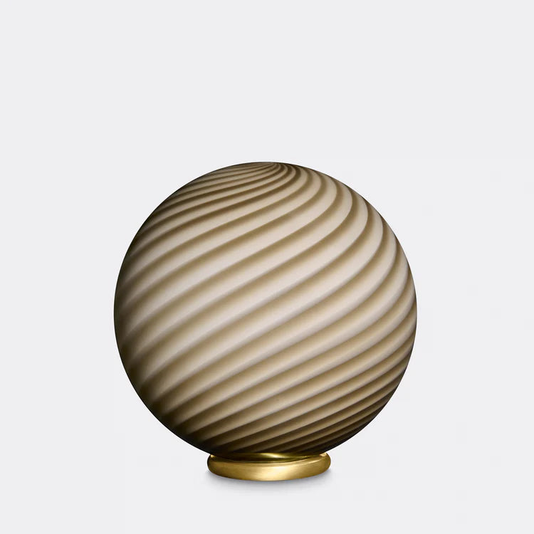 Murano Swirl tablelamp - grey / brown