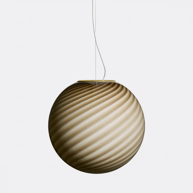 Murano Swirl pendant lamp - Grey / Brown