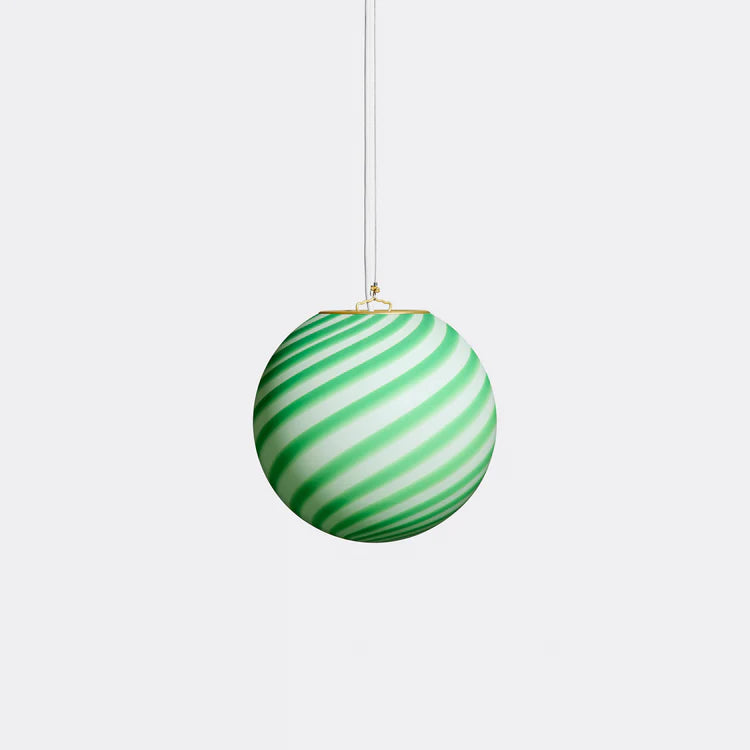 Murano Swirl pendant lamp - Green / White