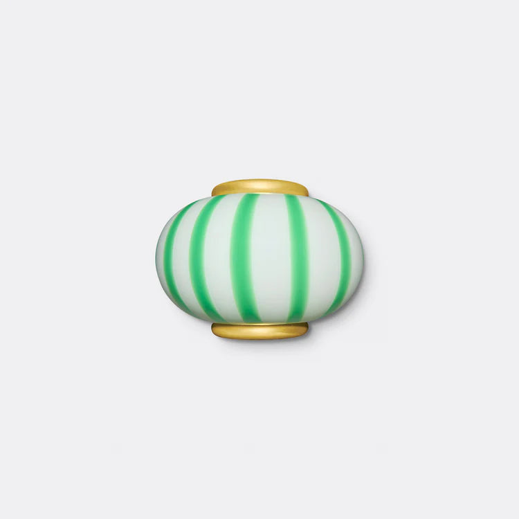 Murano Swirl wall lamp - Green stripes