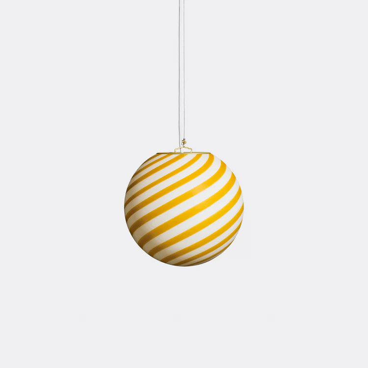Murano Swirl pendant lamp - Yellow / White