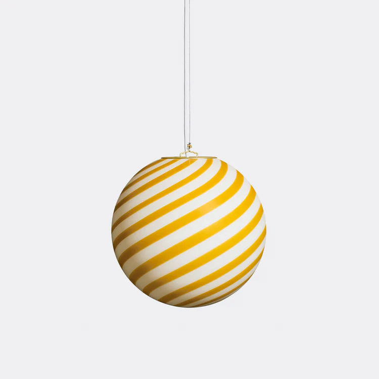 Murano Swirl pendant lamp - Yellow / White