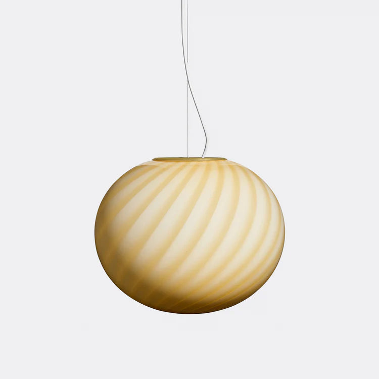 Murano Swirl pendant lamp - Yellow
