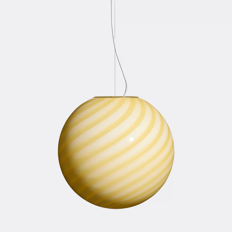 Murano Swirl pendant lamp - Yellow