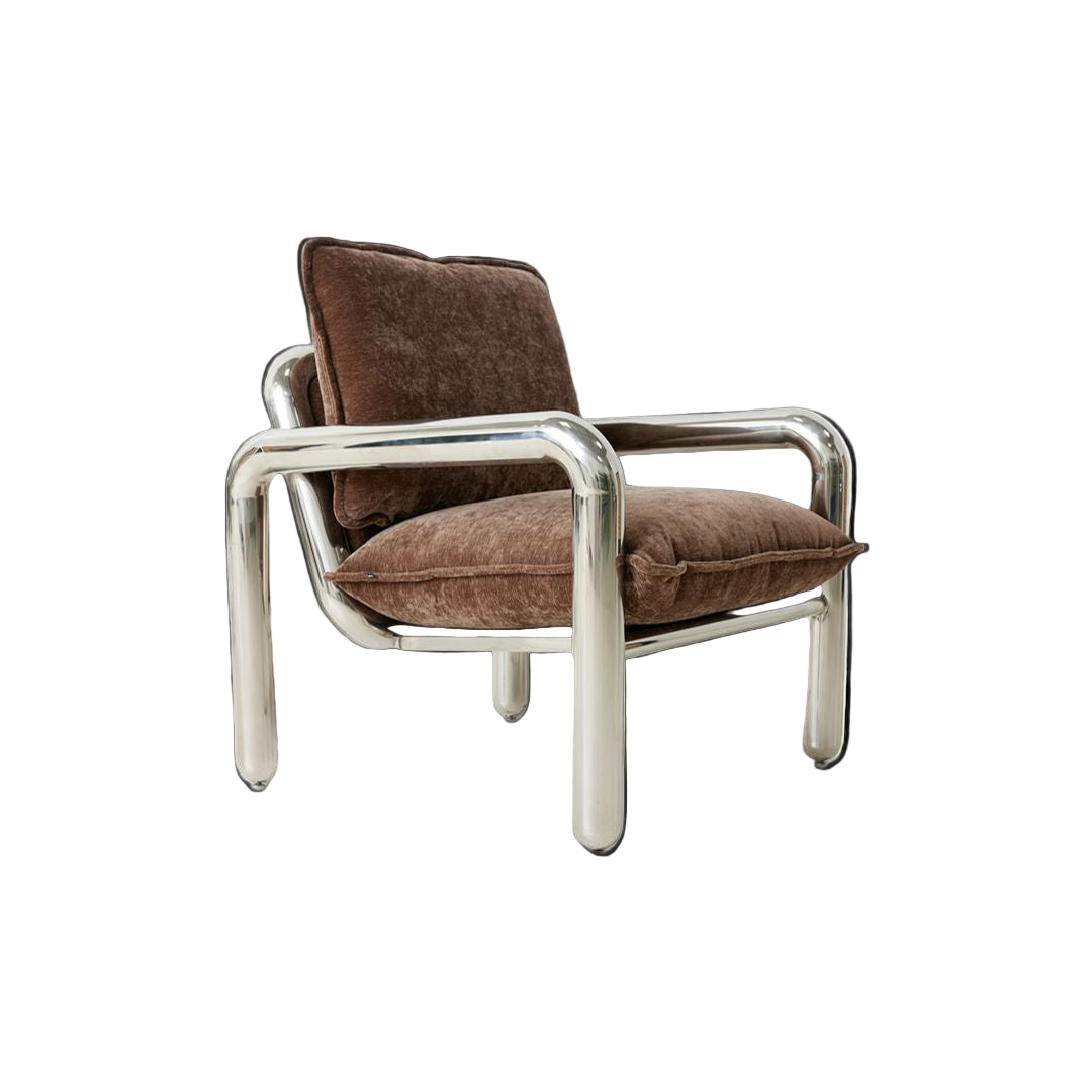 Chrome tubular chair