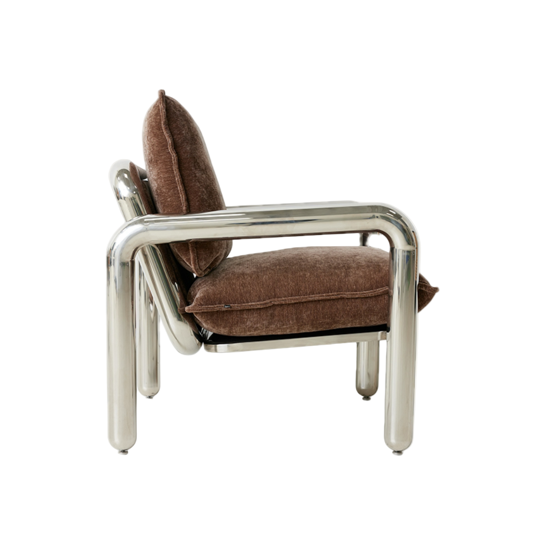 Chrome tubular chair