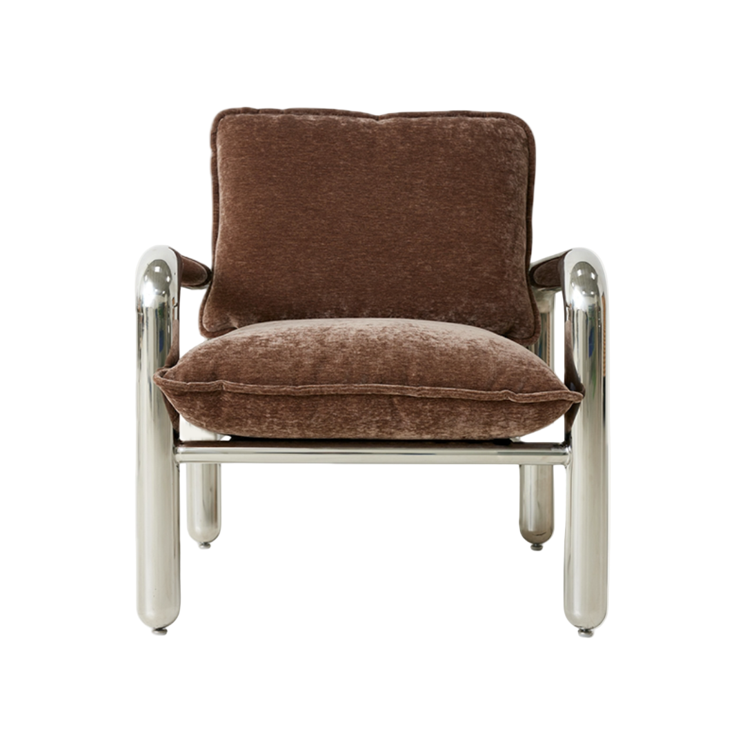 Chrome tubular chair