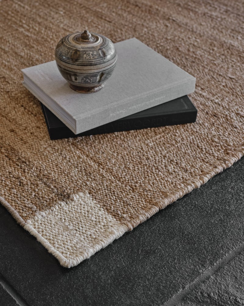 Jute Corner Rug Cream