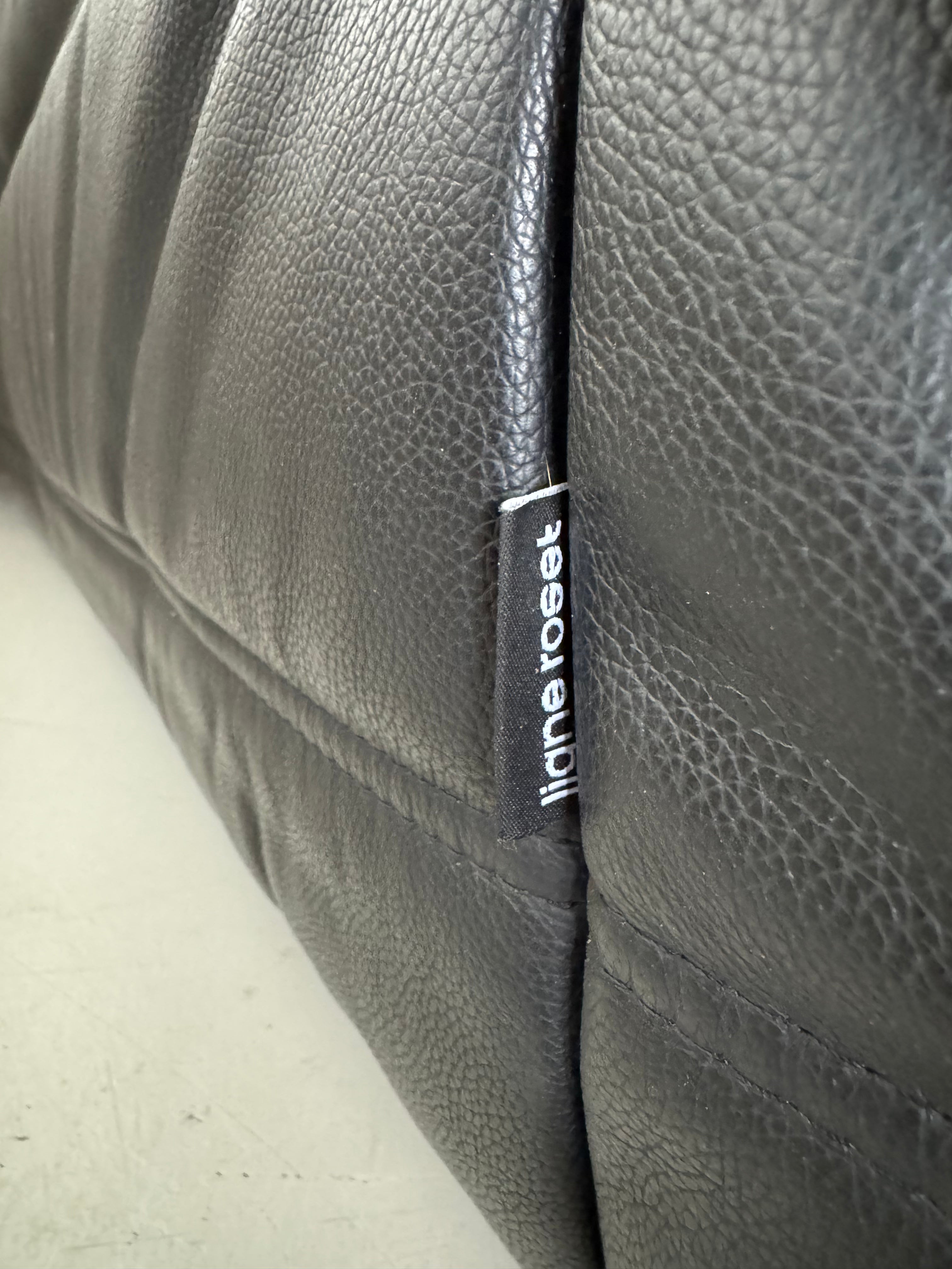 Ligne Roset medium Togo black leather