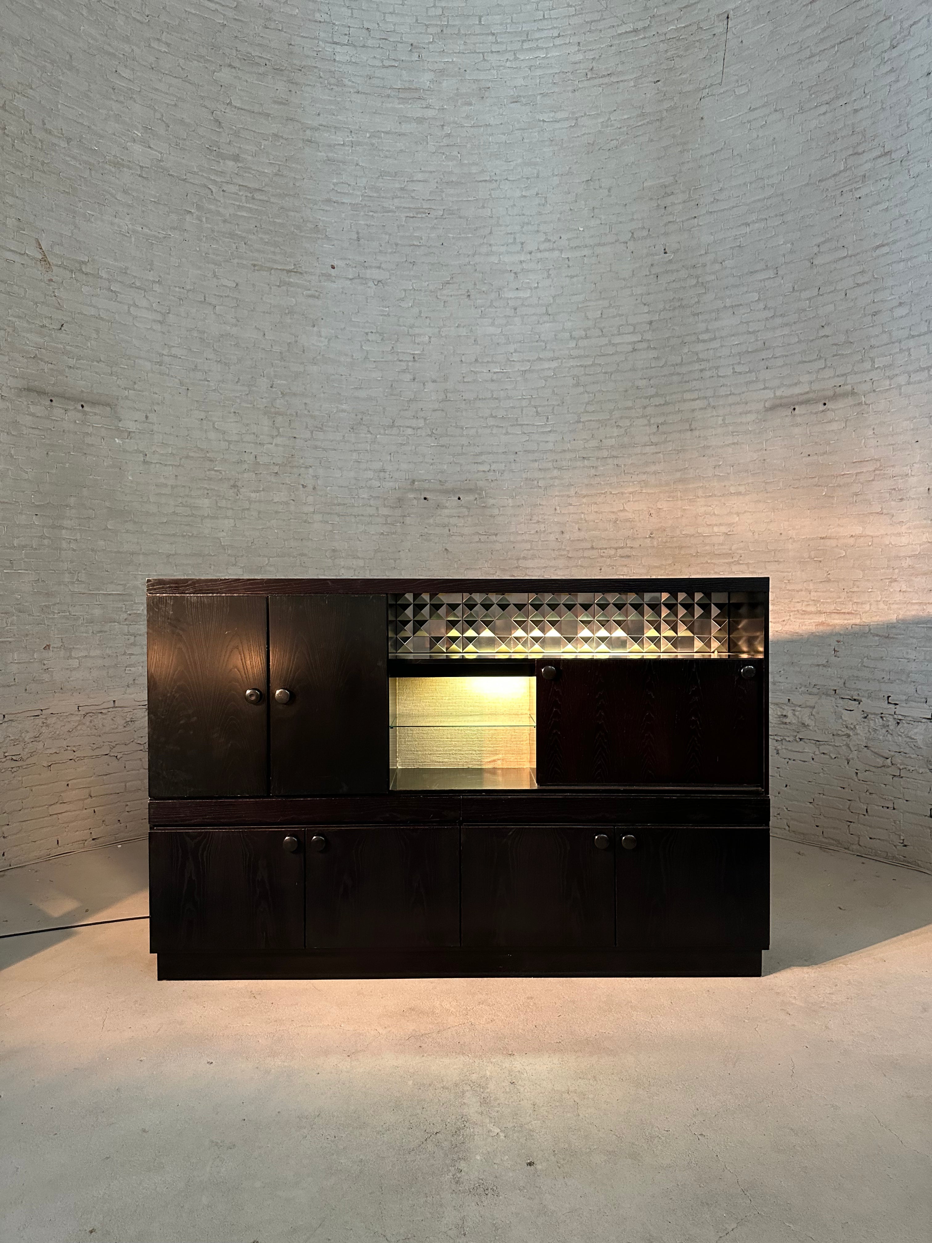80's Brutalist Large Cabinet