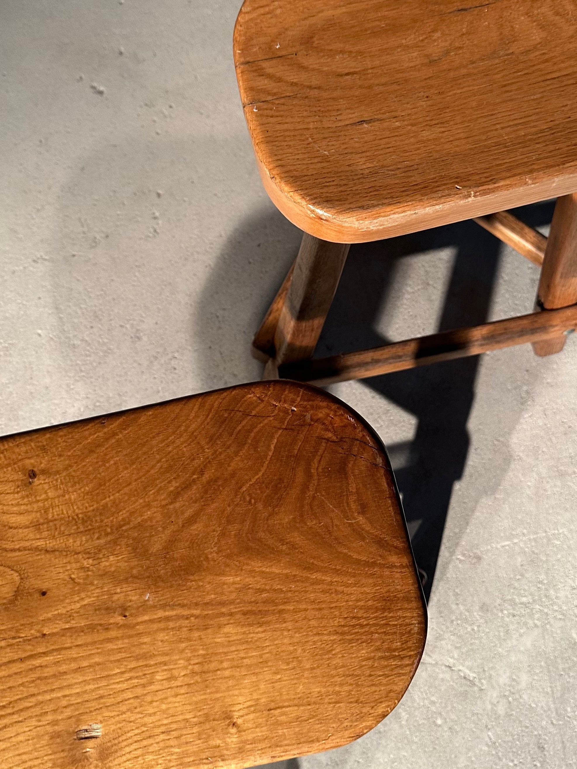 Pinewood Brutalist Bar Stools