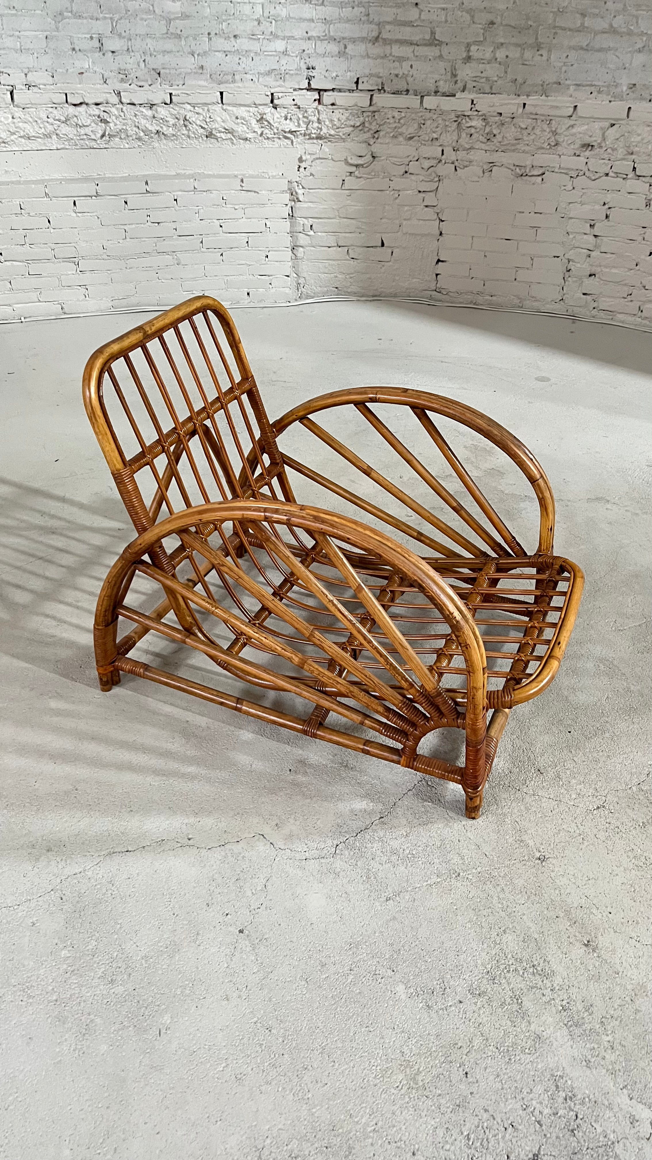 Paul Frankl rattan chair
